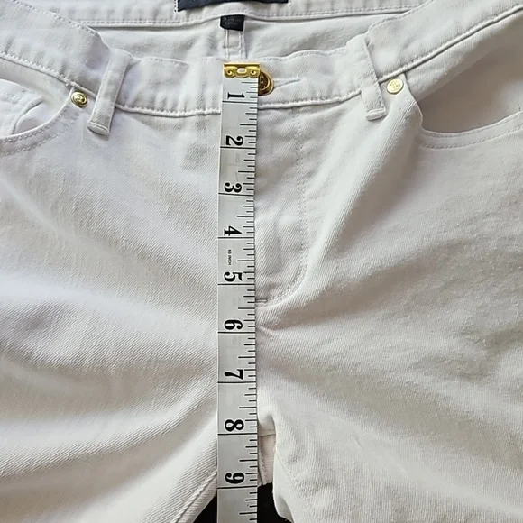 Juicy Couture White Mid Rise Skinny  Stretch Jeans Size 29 - Picture 14 of 16
